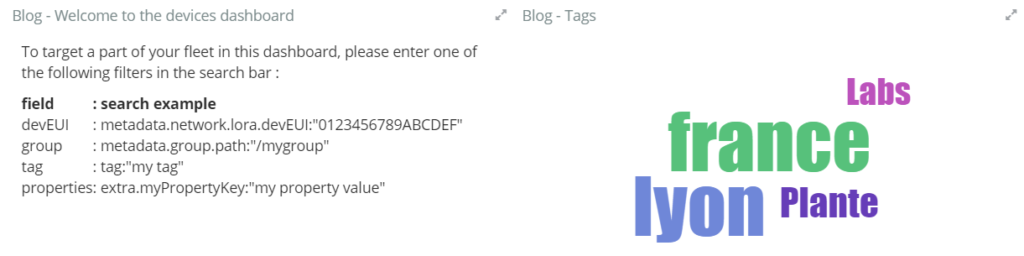 Tooltips panels